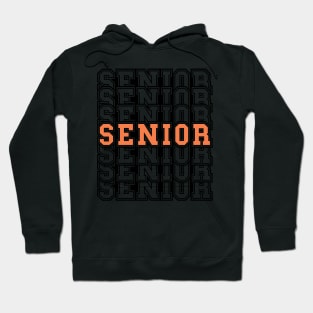 Senior Grad Retro Sport Tipography 2024 Graduation 2025 Hoodie